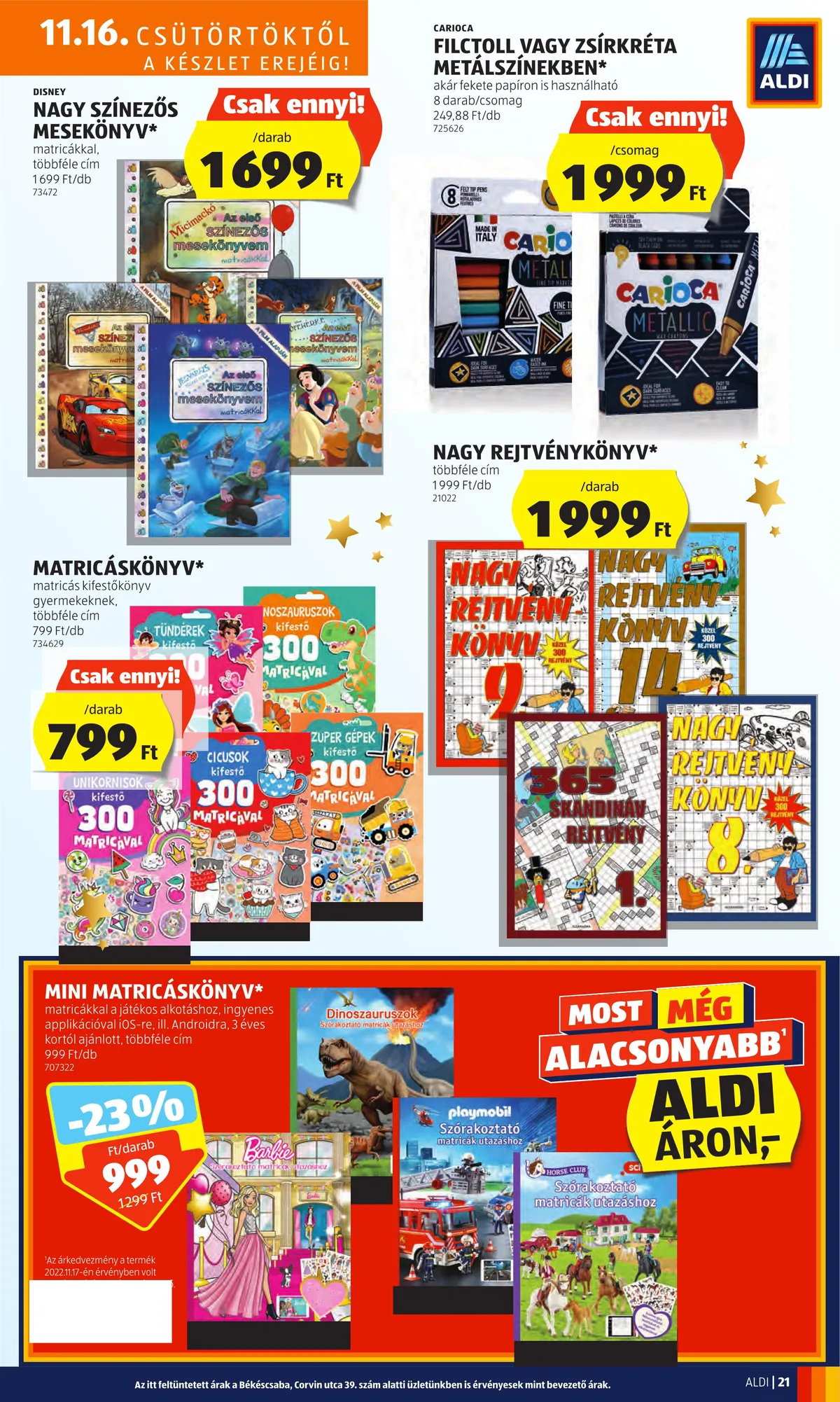 Aldi akciós újság 11.16–11.22 – 25. oldal