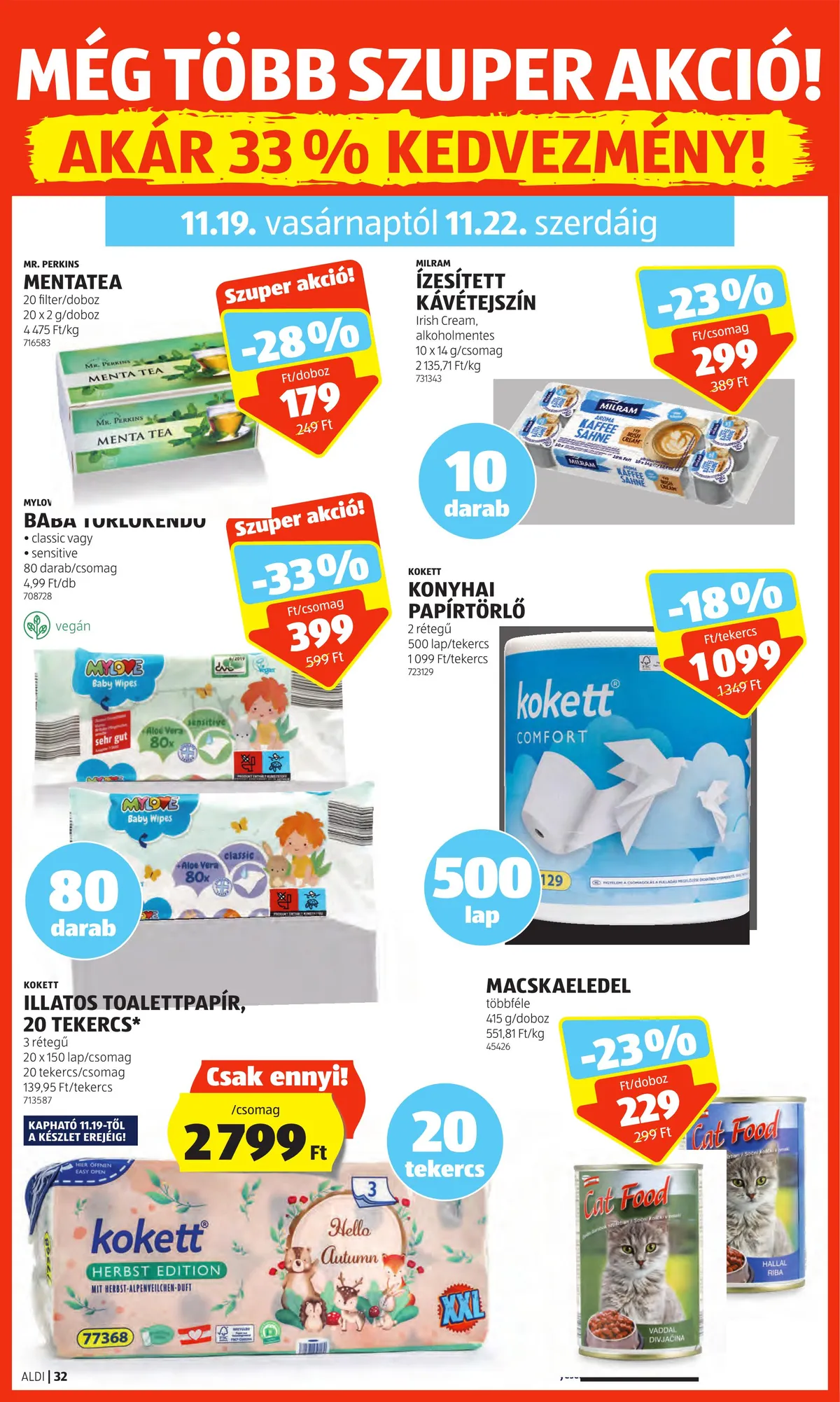 Aldi akciós újság 11.16–11.22 – 38. oldal