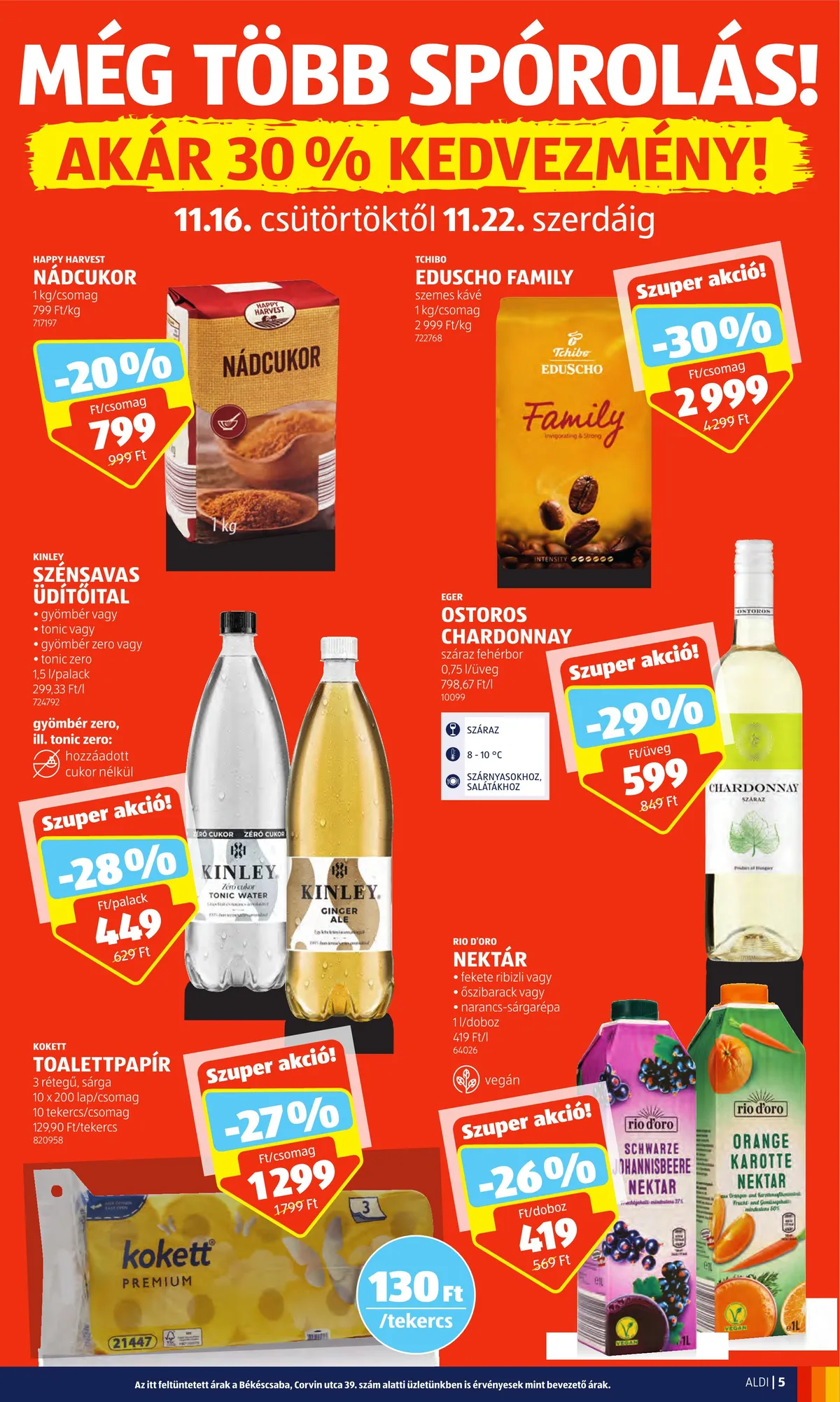 Aldi akciós újság 11.16–11.22 – 5. oldal