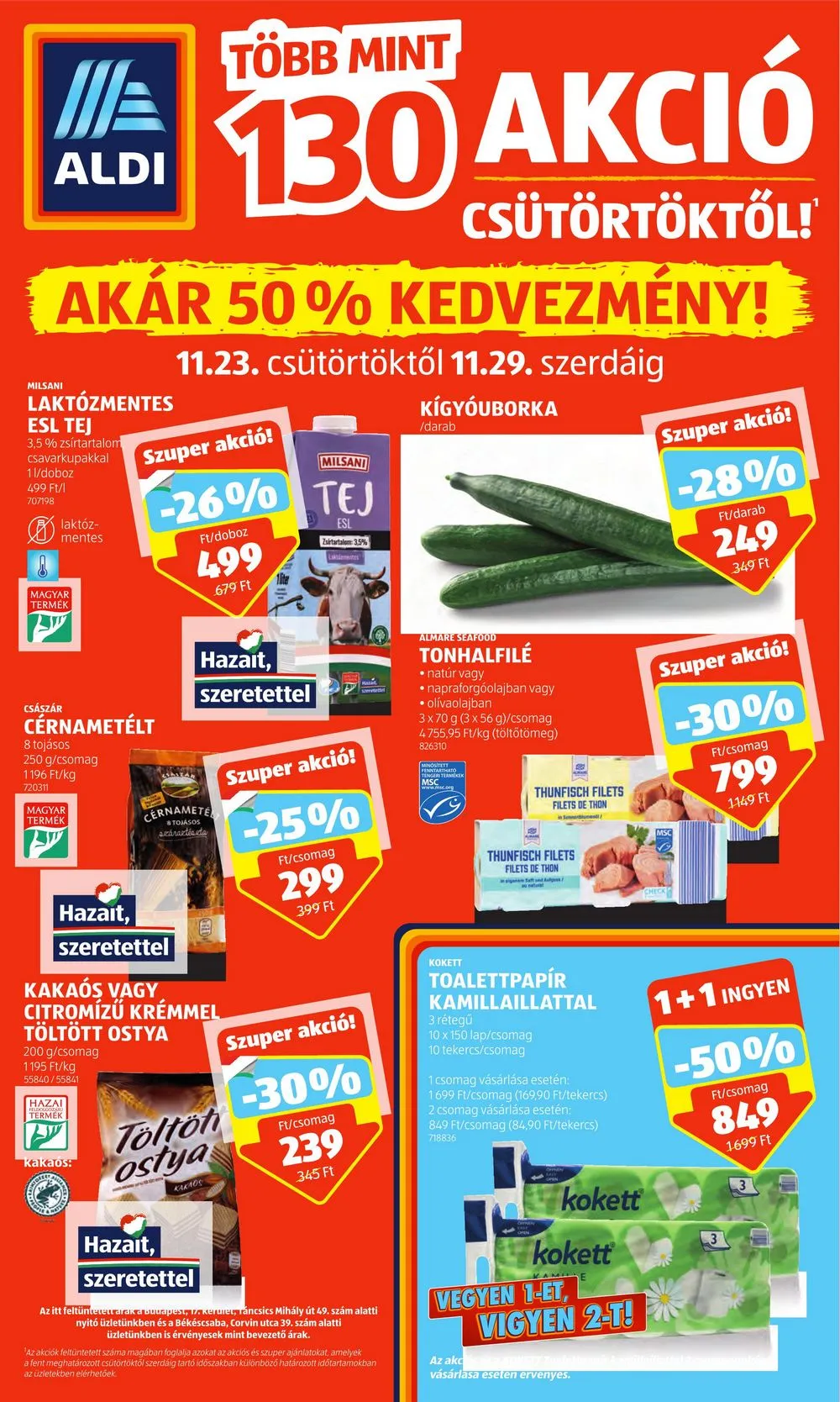 Aldi akciós újság 11.23–11.29