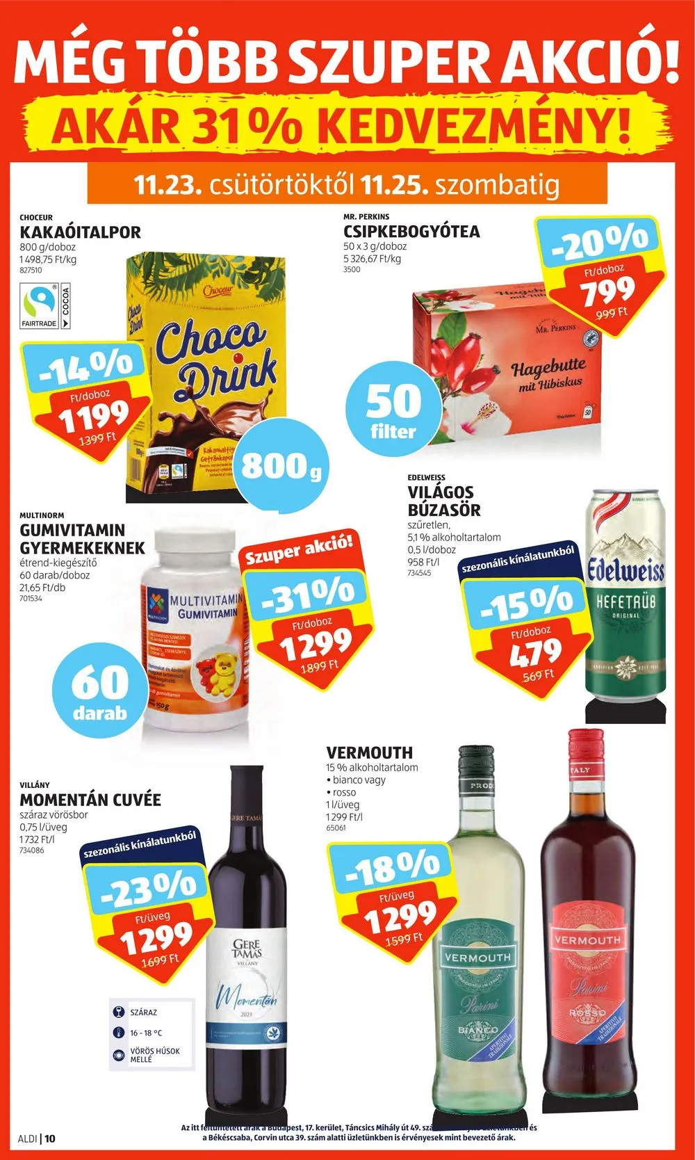 Aldi akciós újság 11.23–11.29 – 12. oldal