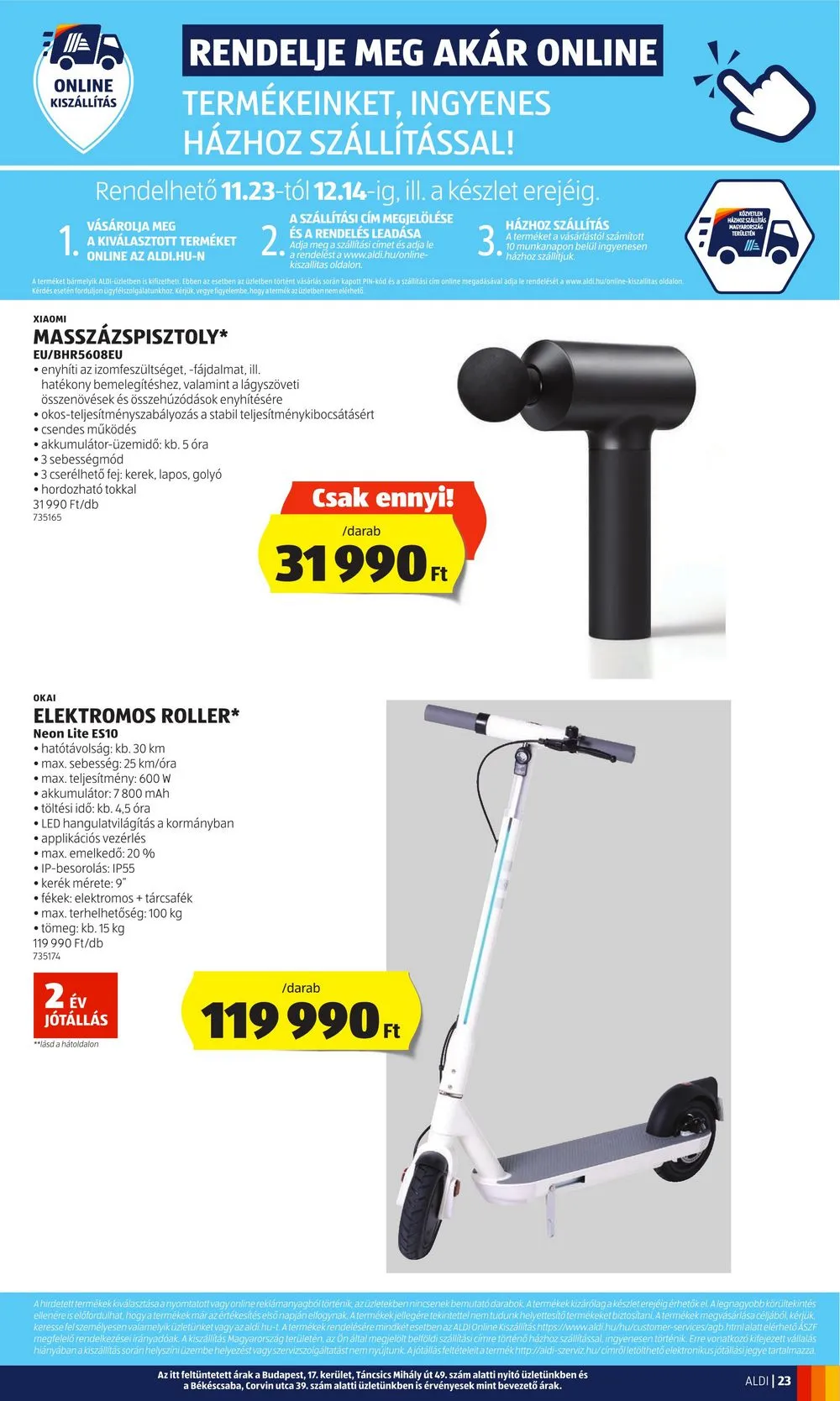 Aldi akciós újság 11.23–11.29 – 27. oldal