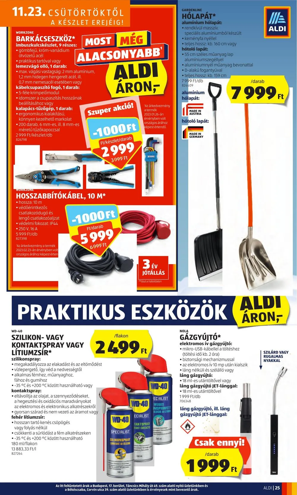 Aldi akciós újság 11.23–11.29 – 29. oldal