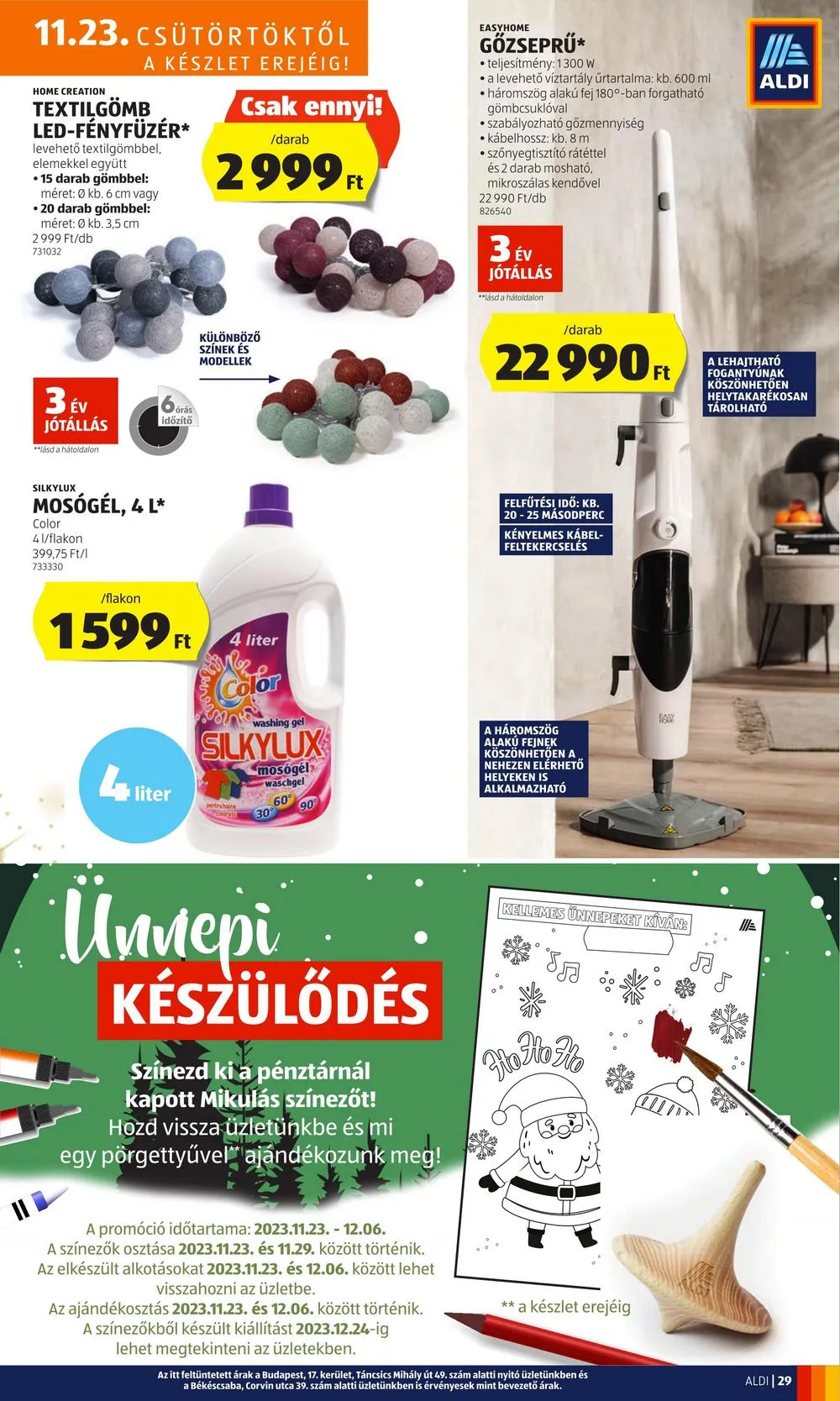 Aldi akciós újság 11.23–11.29 – 33. oldal