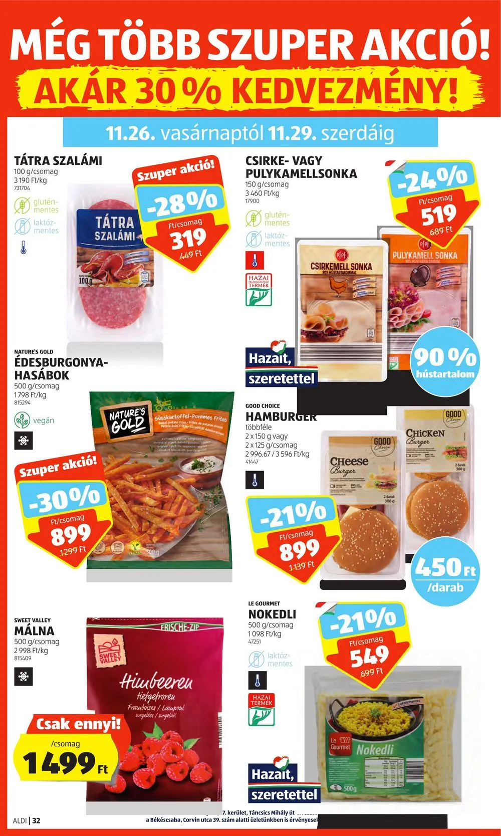 Aldi akciós újság 11.23–11.29 – 38. oldal