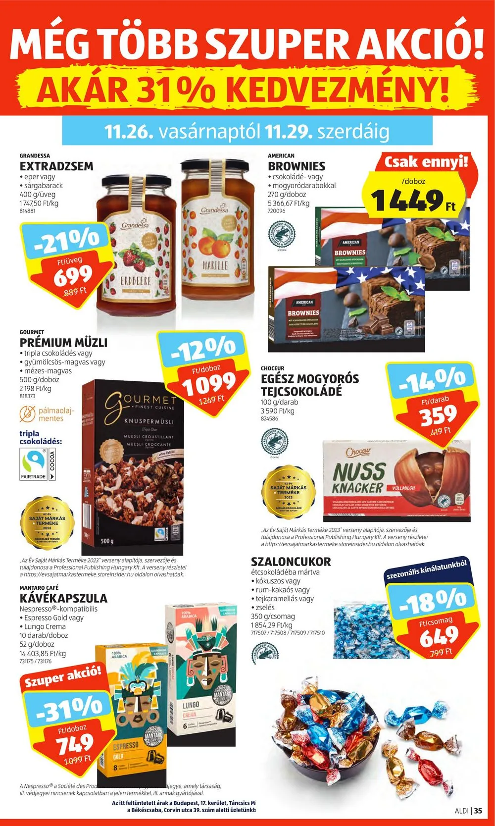 Aldi akciós újság 11.23–11.29 – 41. oldal