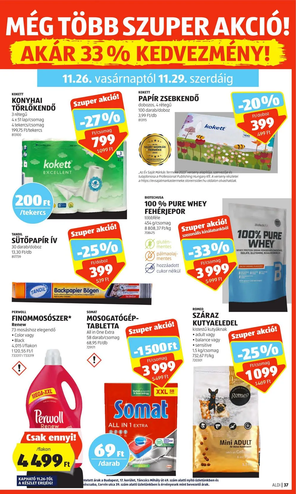 Aldi akciós újság 11.23–11.29 – 43. oldal