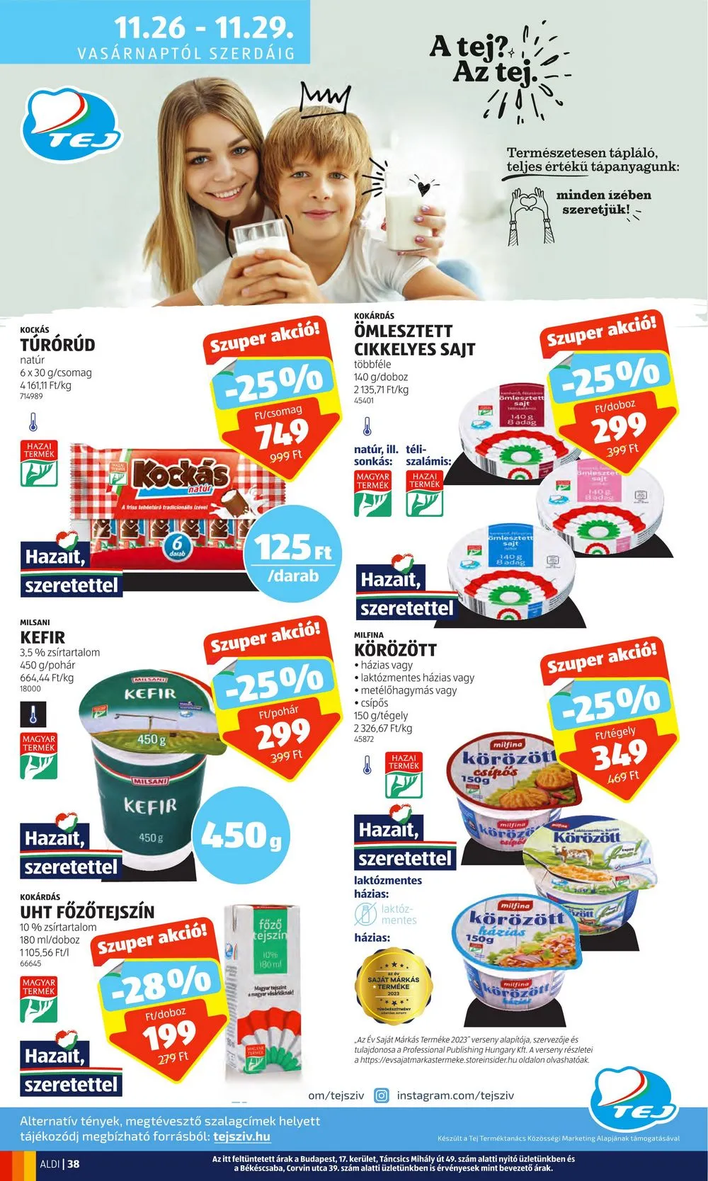 Aldi akciós újság 11.23–11.29 – 44. oldal