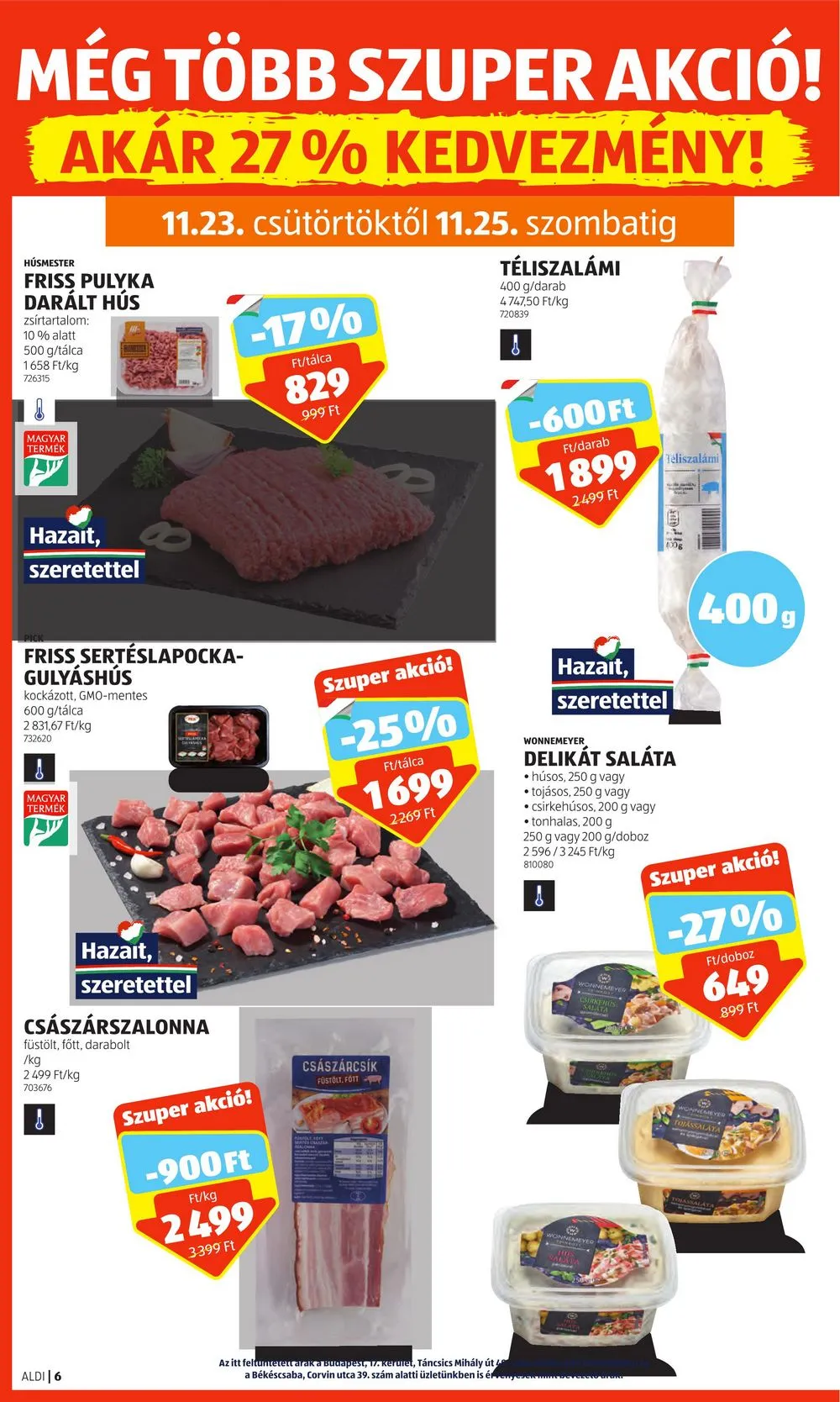Aldi akciós újság 11.23–11.29 – 8. oldal