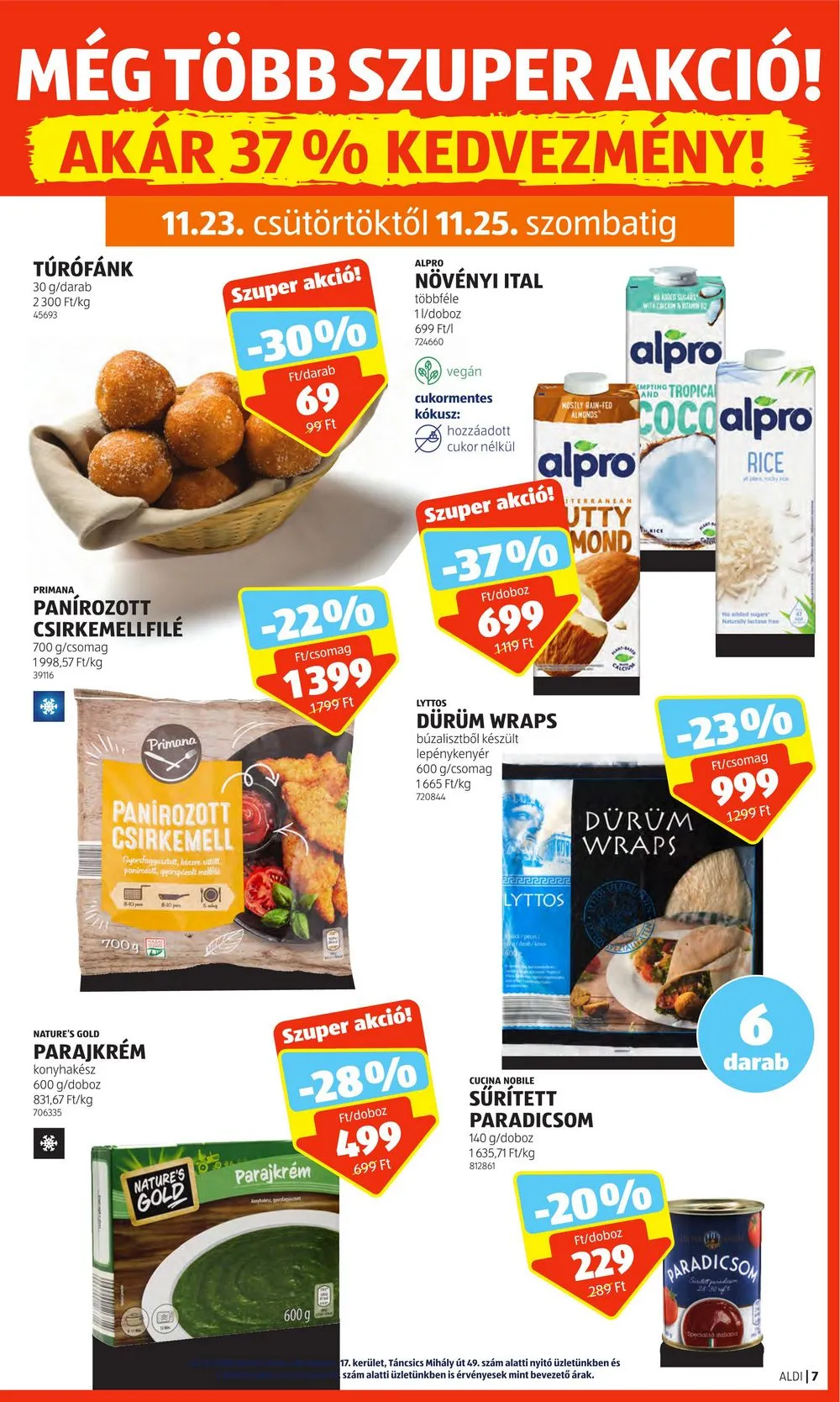 Aldi akciós újság 11.23–11.29 – 9. oldal