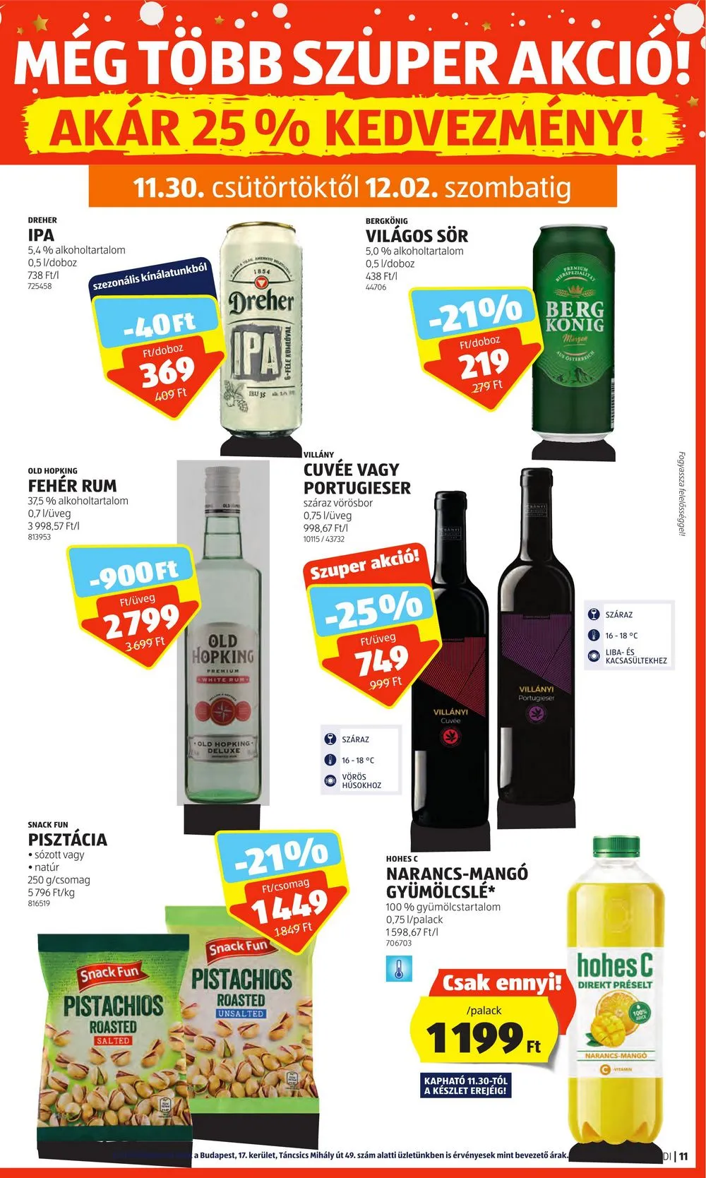 Aldi akciós újság 11.30–12.06 – 11. oldal