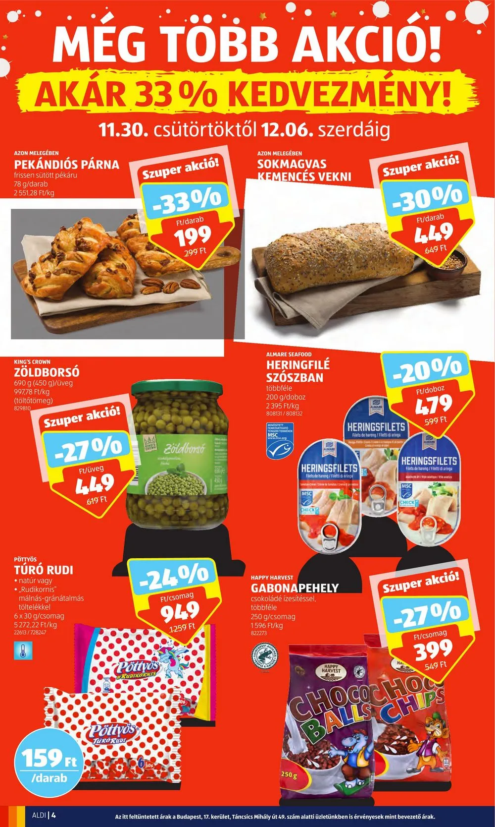 Aldi akciós újság 11.30–12.06 – 4. oldal