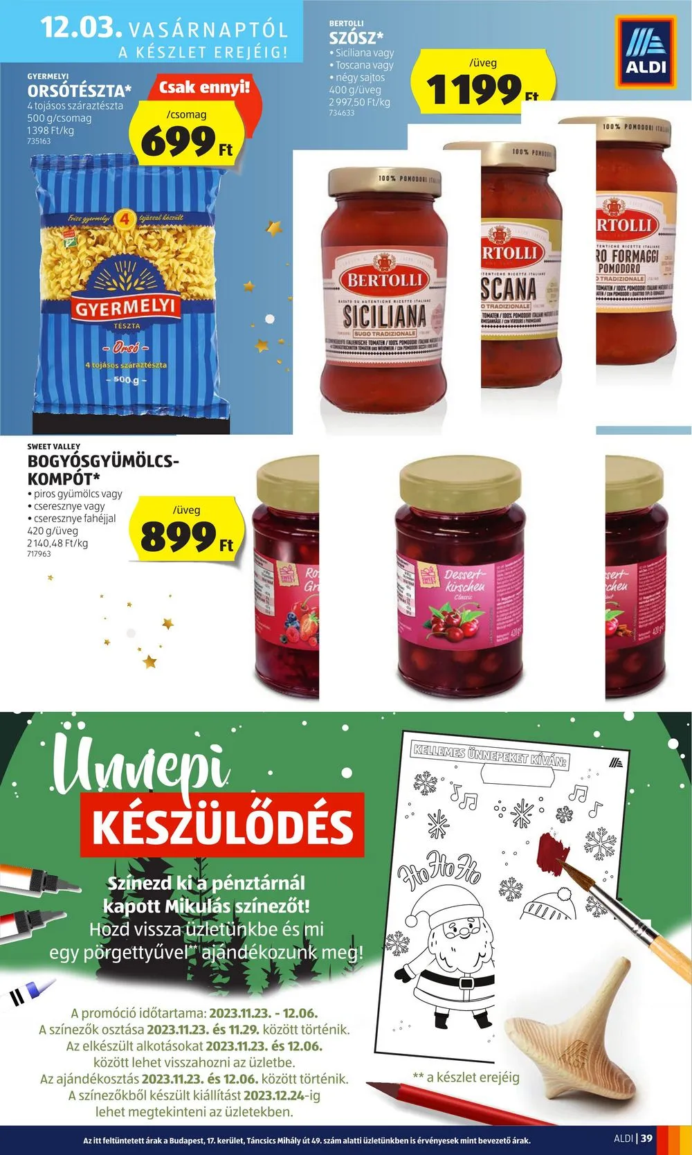Aldi akciós újság 11.30–12.06 – 45. oldal