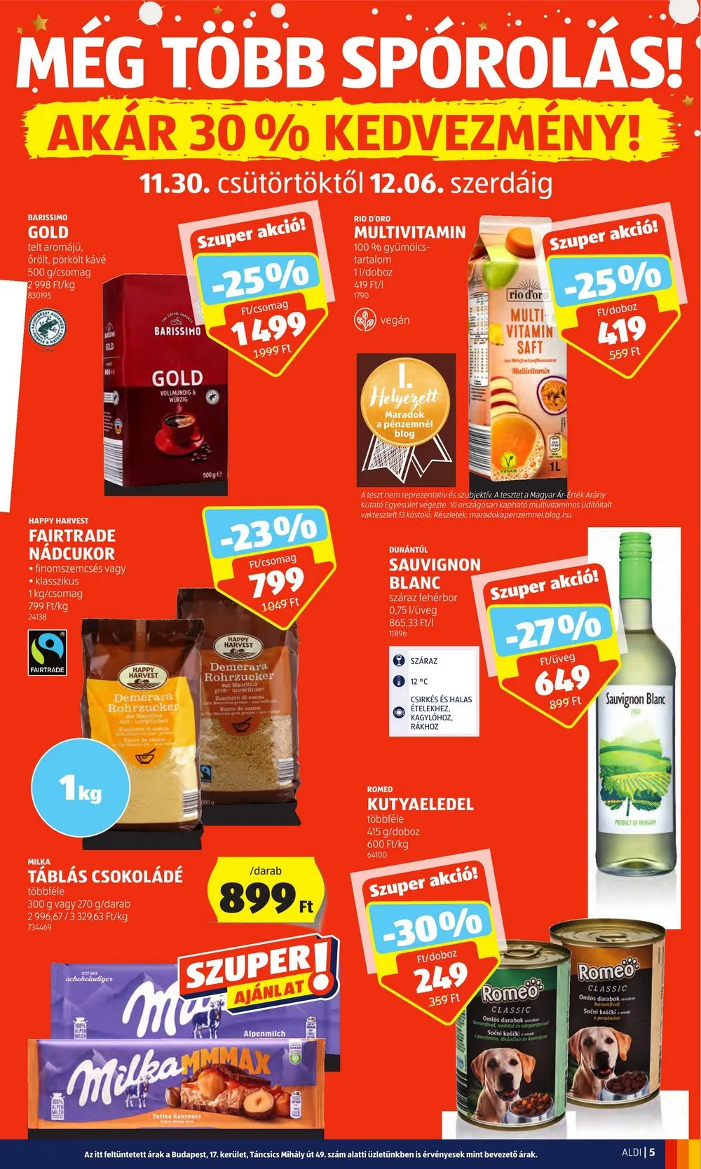 Aldi akciós újság 11.30–12.06 – 5. oldal
