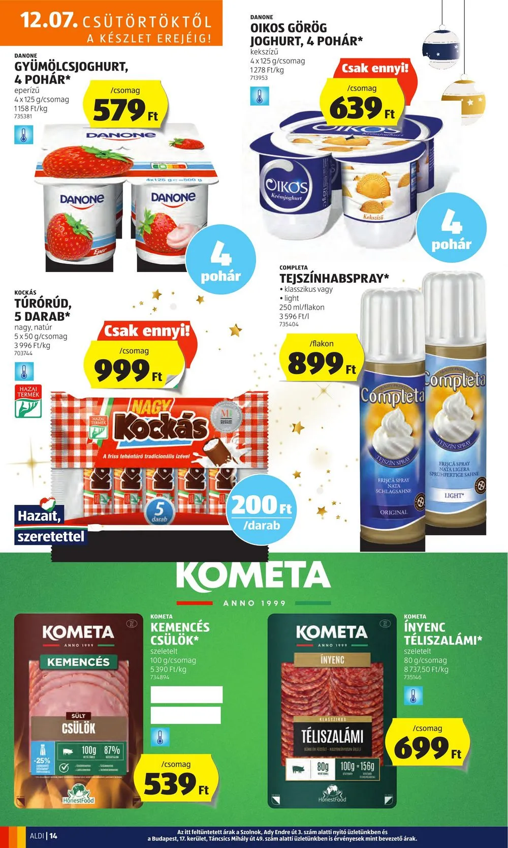 Aldi akciós újság 12.07–12.13 – 16. oldal