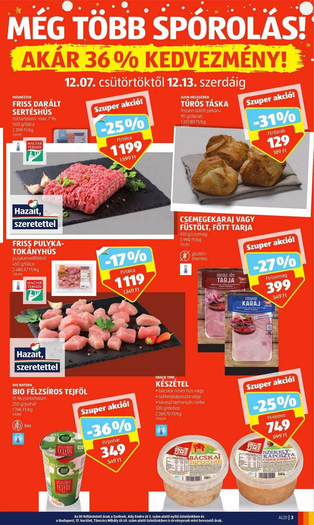 Aldi akciós újság 12.07–12.13 – 3. oldal