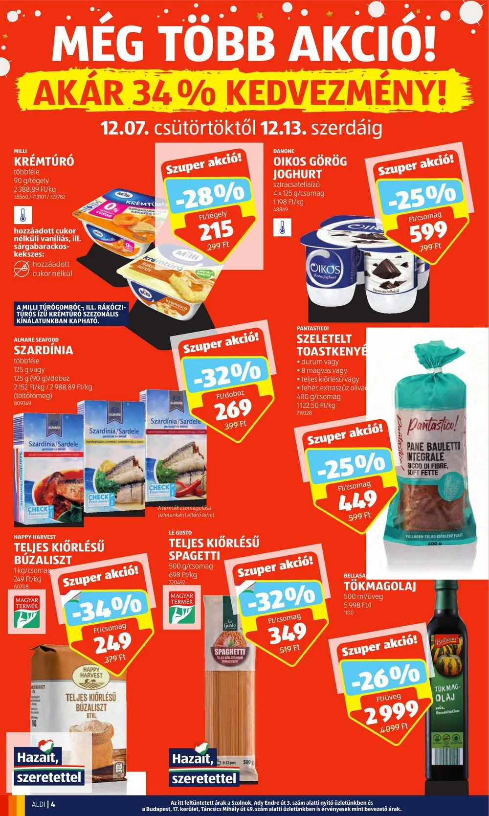 Aldi akciós újság 12.07–12.13 – 4. oldal
