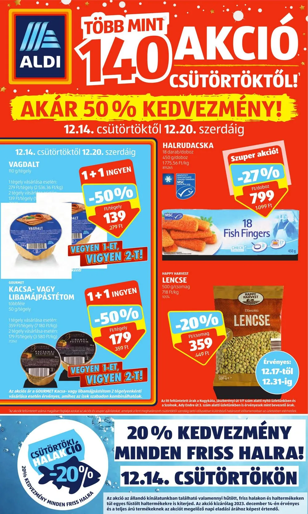 Aldi akciós újság 12.14–12.20