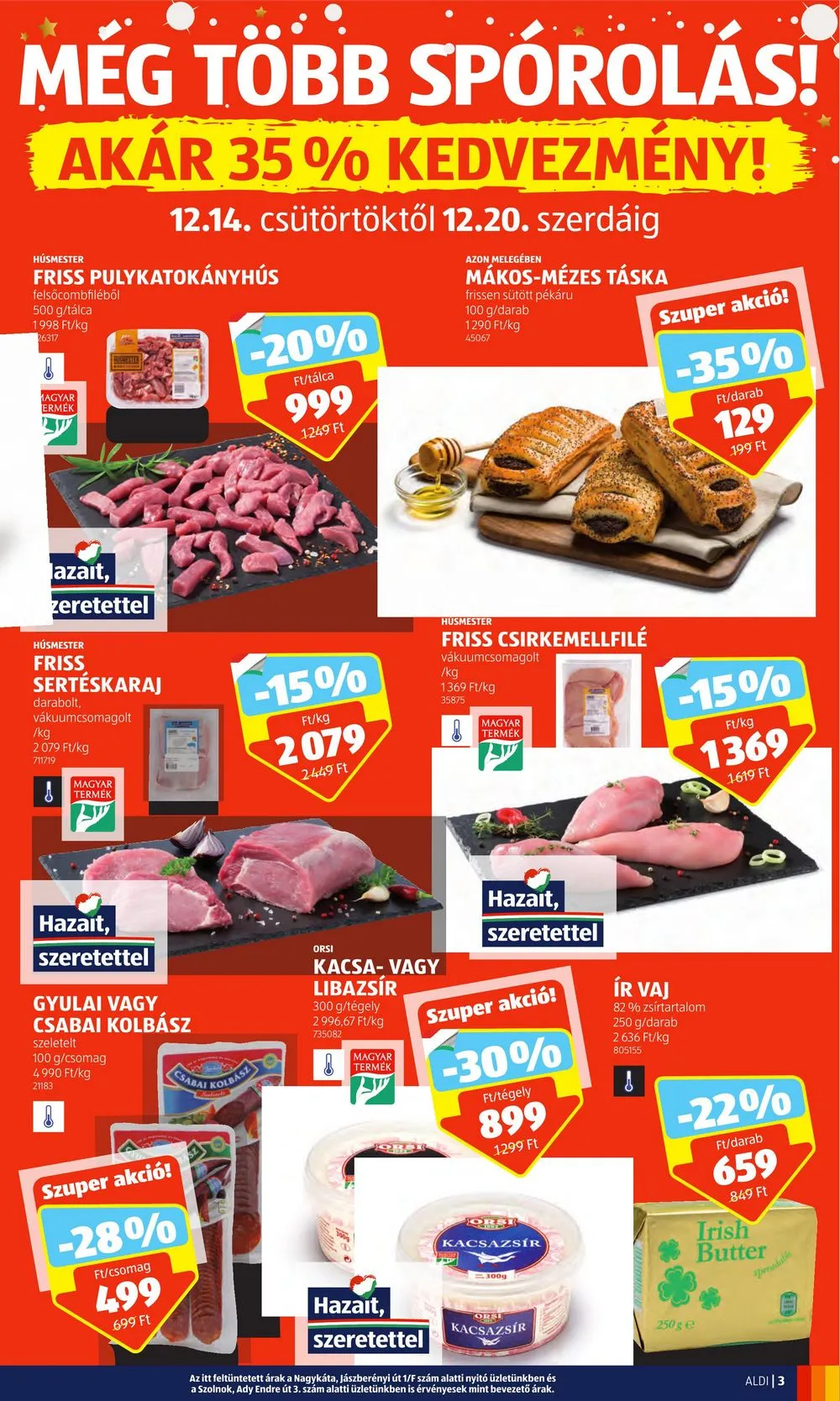 Aldi akciós újság 12.14–12.20 – 3. oldal