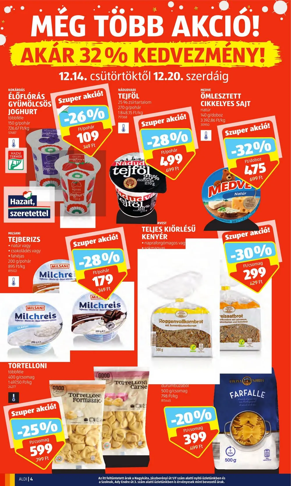 Aldi akciós újság 12.14–12.20 – 4. oldal