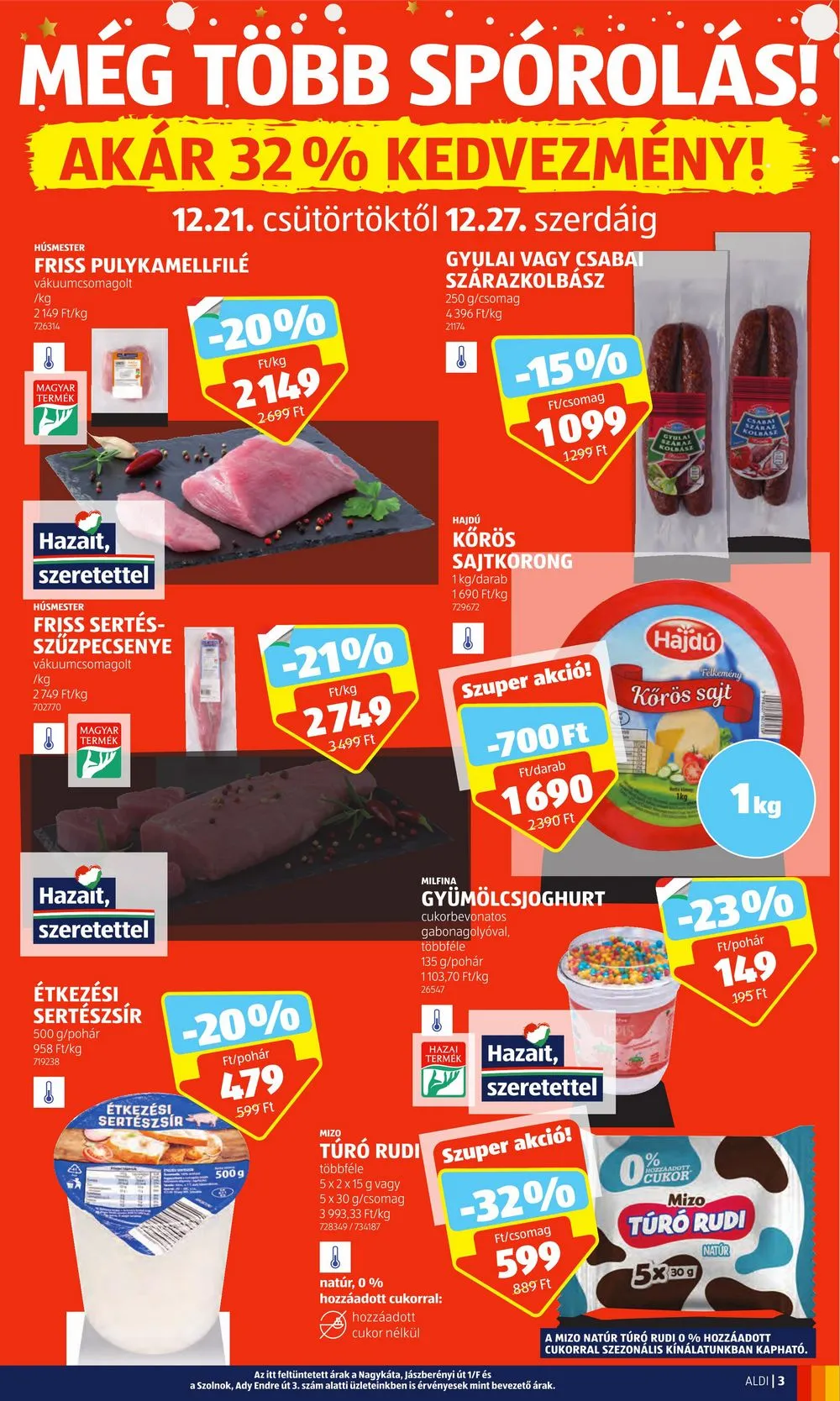 Aldi akciós újság 12.21–12.27 – 3. oldal