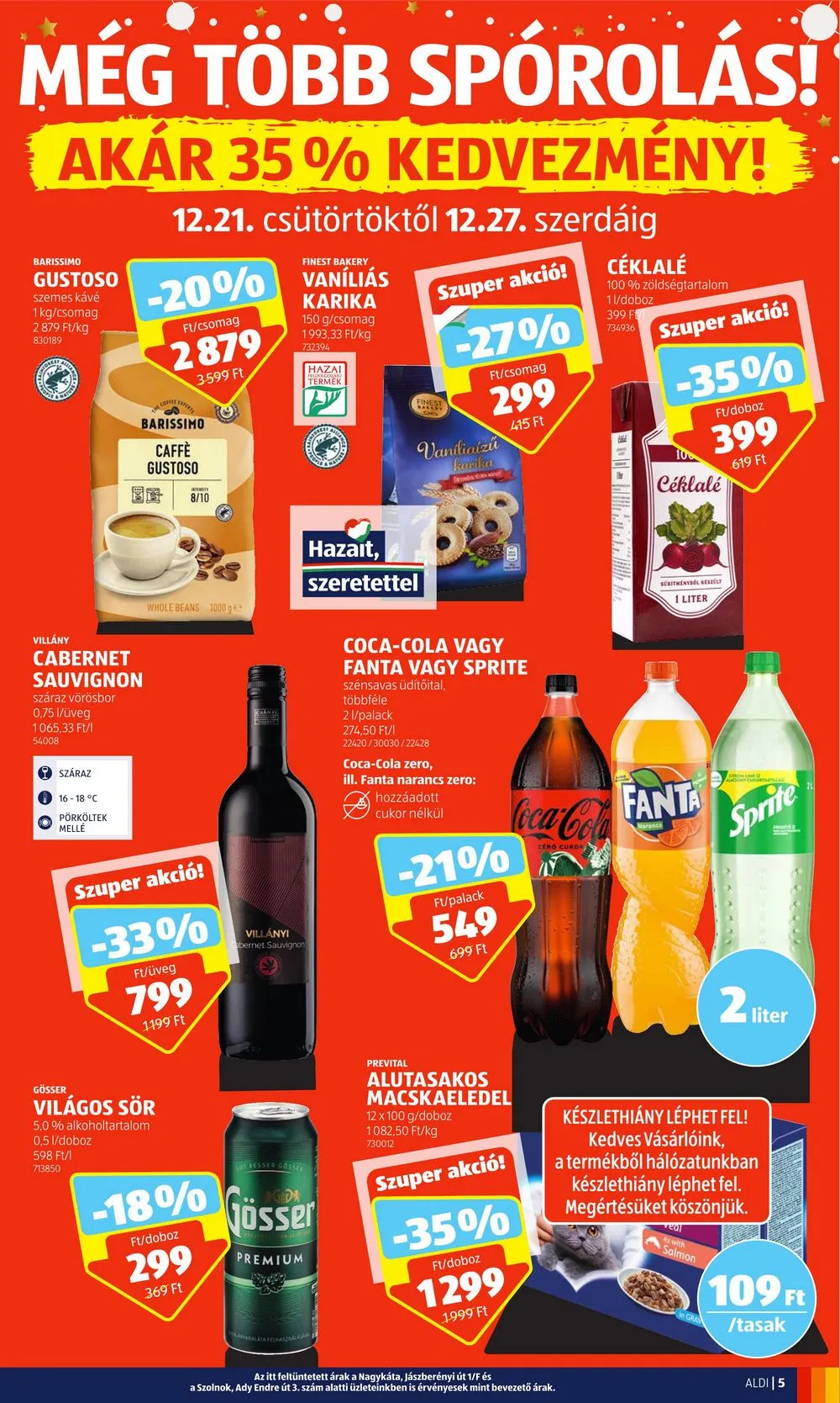 Aldi akciós újság 12.21–12.27 – 5. oldal