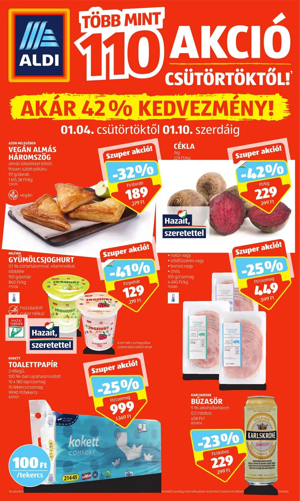 Aldi akciós újság 01.04–01.10