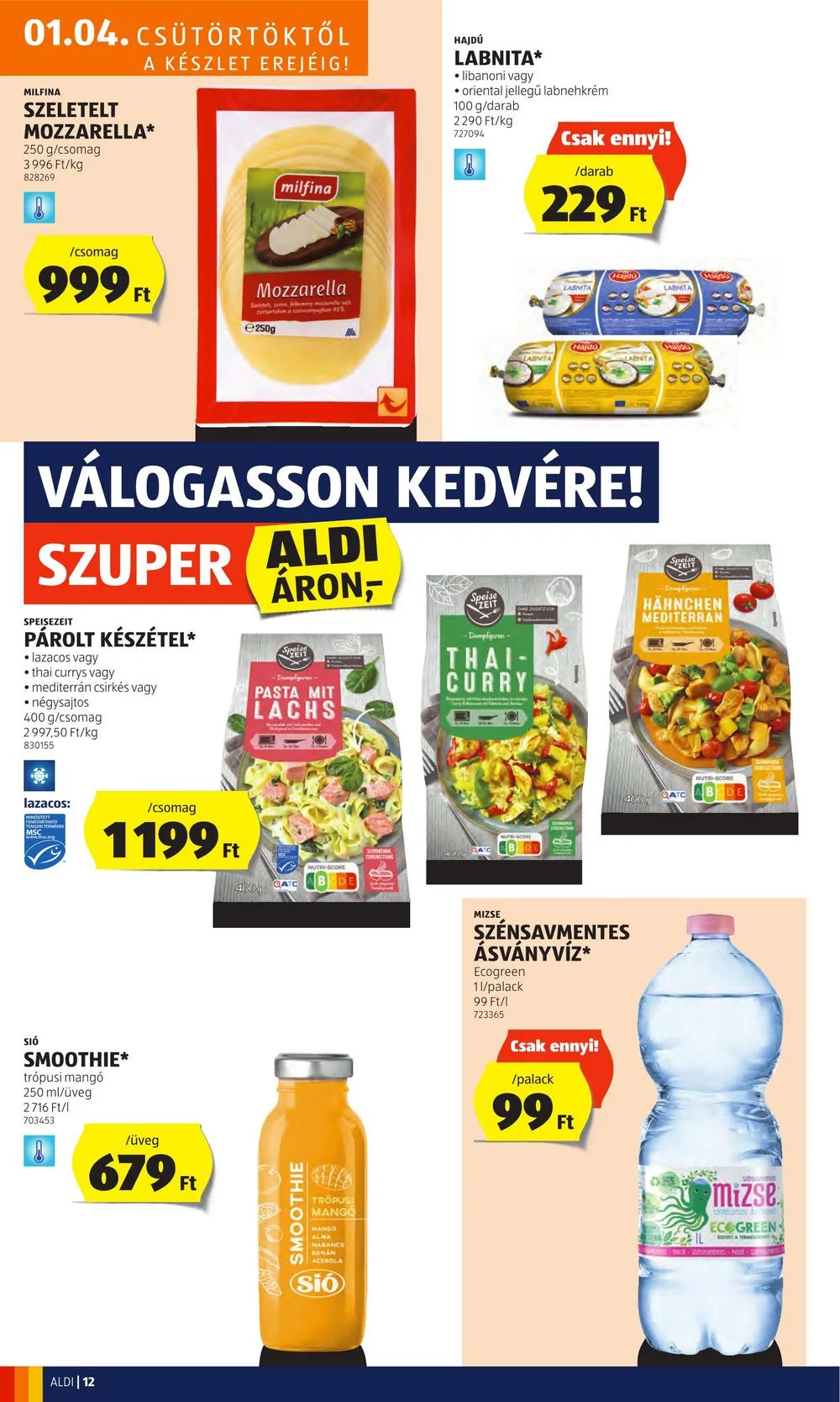 Aldi akciós újság 01.04–01.10 – 16. oldal