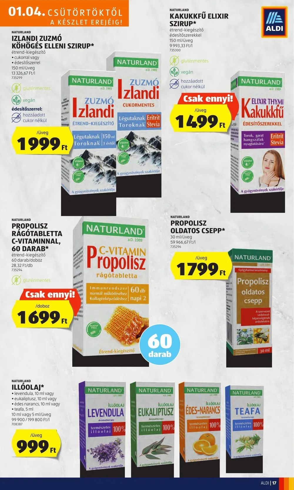 Aldi akciós újság 01.04–01.10 – 21. oldal