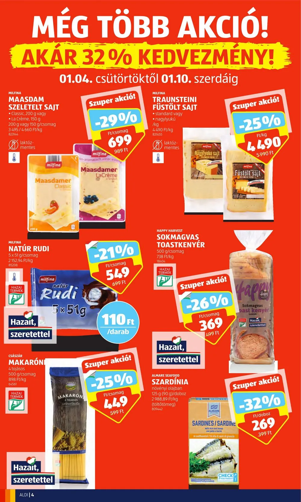 Aldi akciós újság 01.04–01.10 – 4. oldal