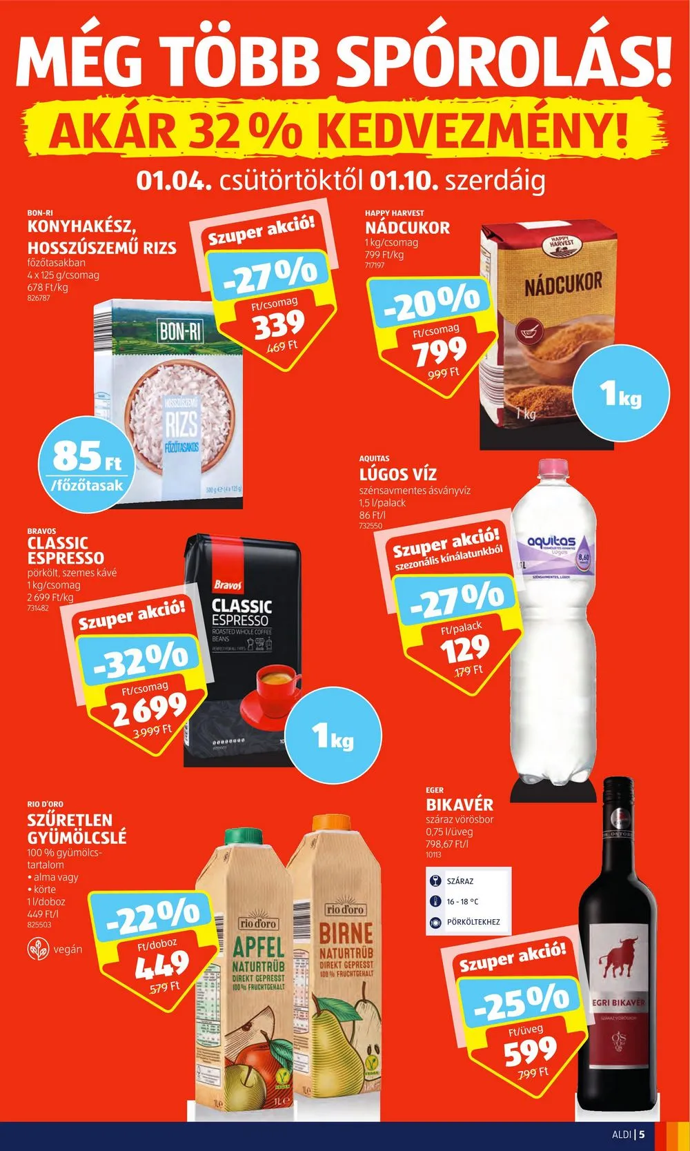 Aldi akciós újság 01.04–01.10 – 5. oldal
