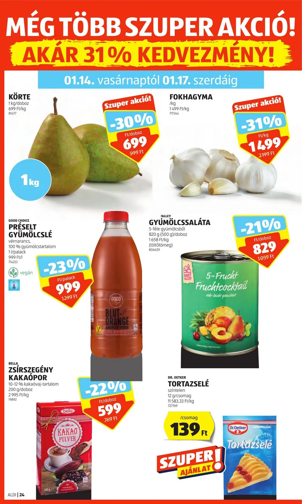 Aldi akciós újság 01.11–01.17 – 30. oldal