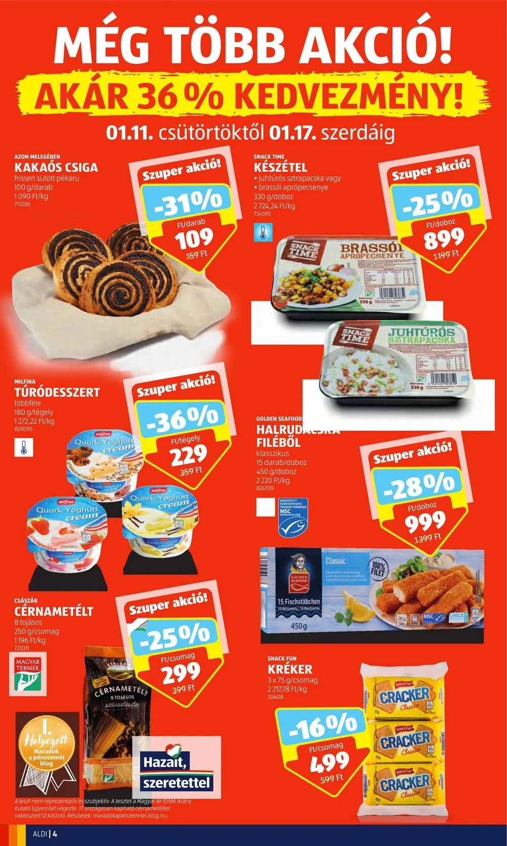 Aldi akciós újság 01.11–01.17 – 4. oldal