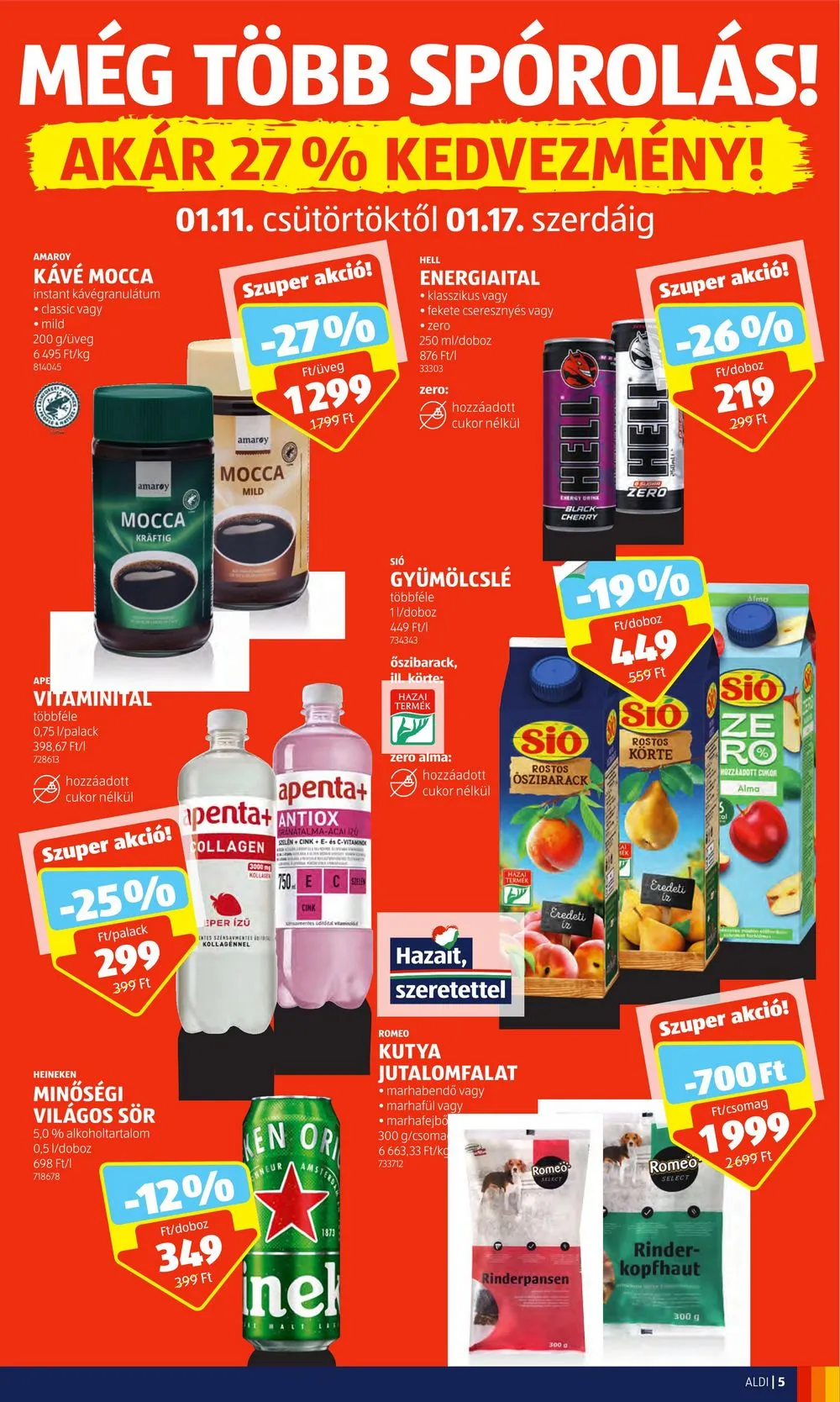 Aldi akciós újság 01.11–01.17 – 5. oldal