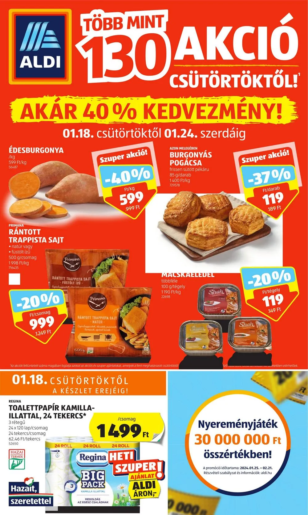 Aldi akciós újság 01.18–01.24