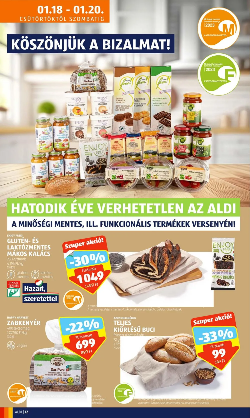 Aldi akciós újság 01.18–01.24 – 14. oldal