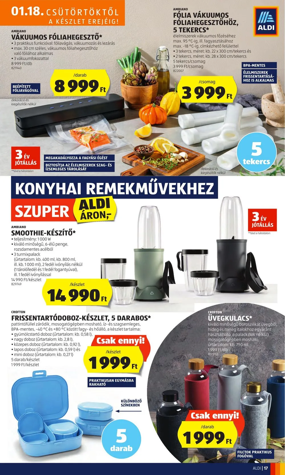 Aldi akciós újság 01.18–01.24 – 21. oldal