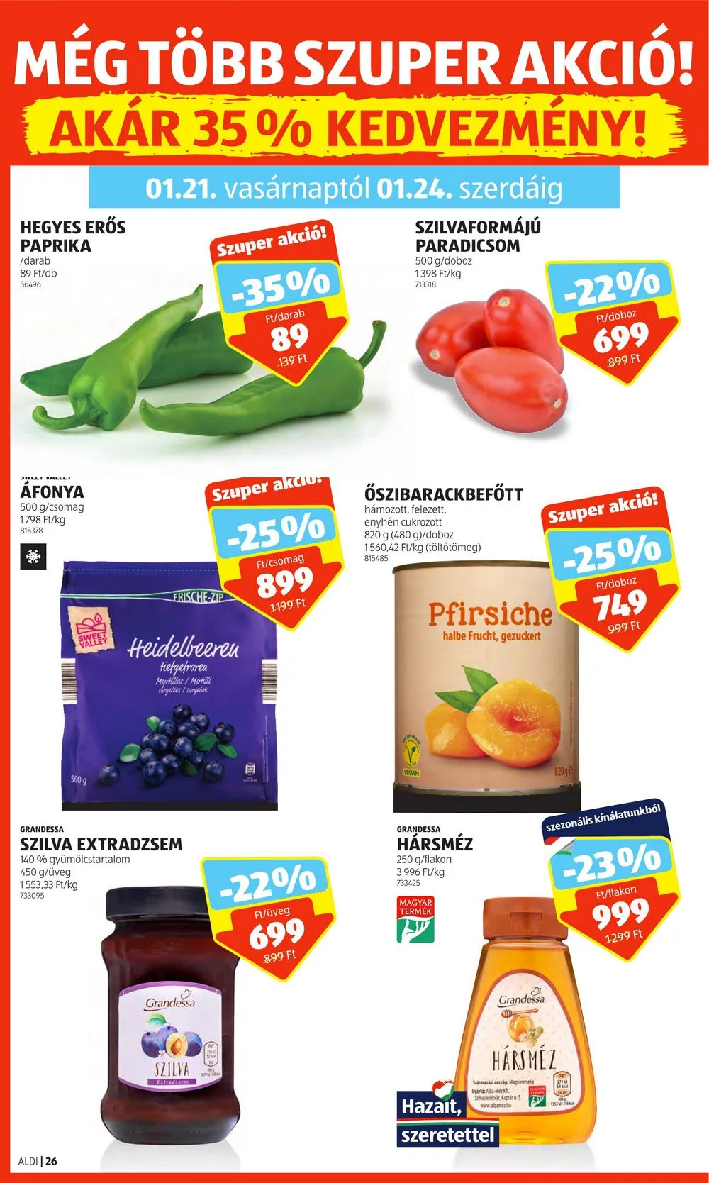 Aldi akciós újság 01.18–01.24 – 30. oldal