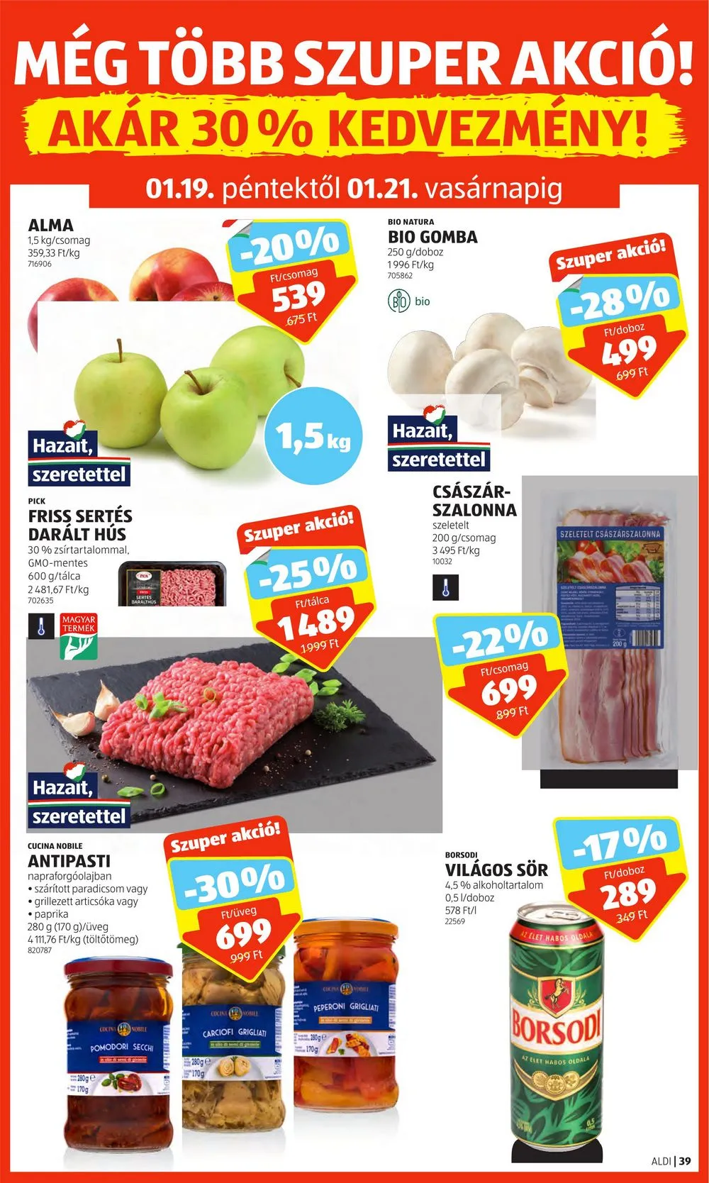 Aldi akciós újság 01.18–01.24 – 43. oldal