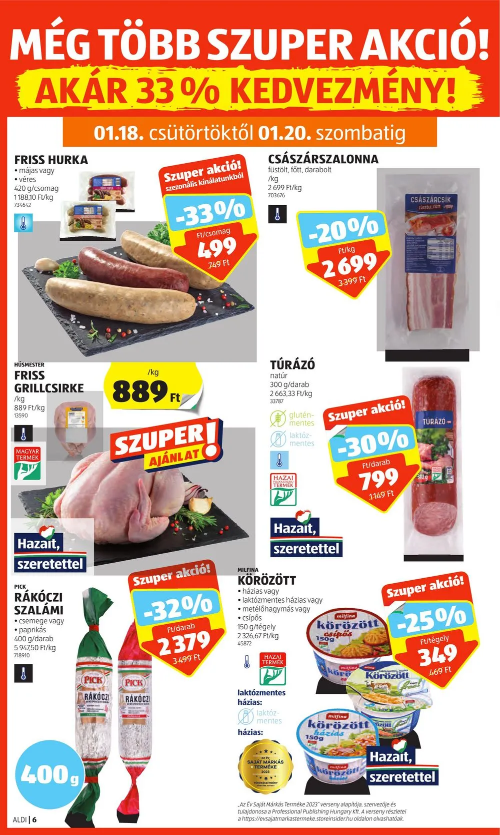Aldi akciós újság 01.18–01.24 – 8. oldal