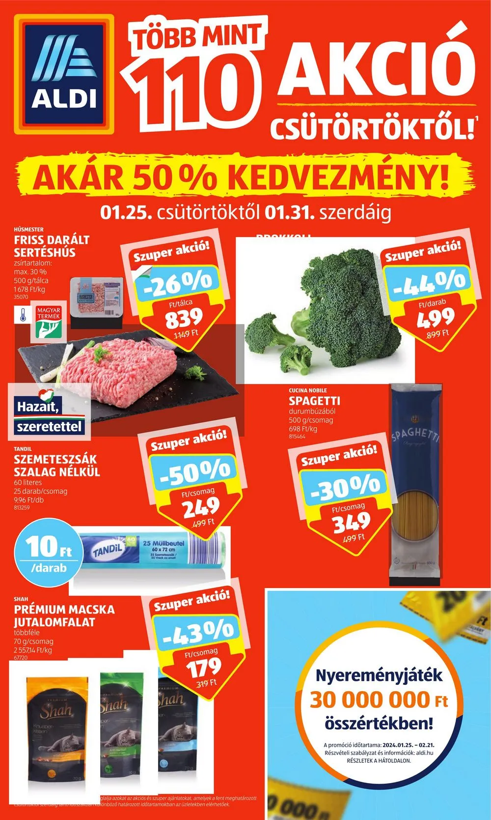 Aldi akciós újság 01.25–01.31