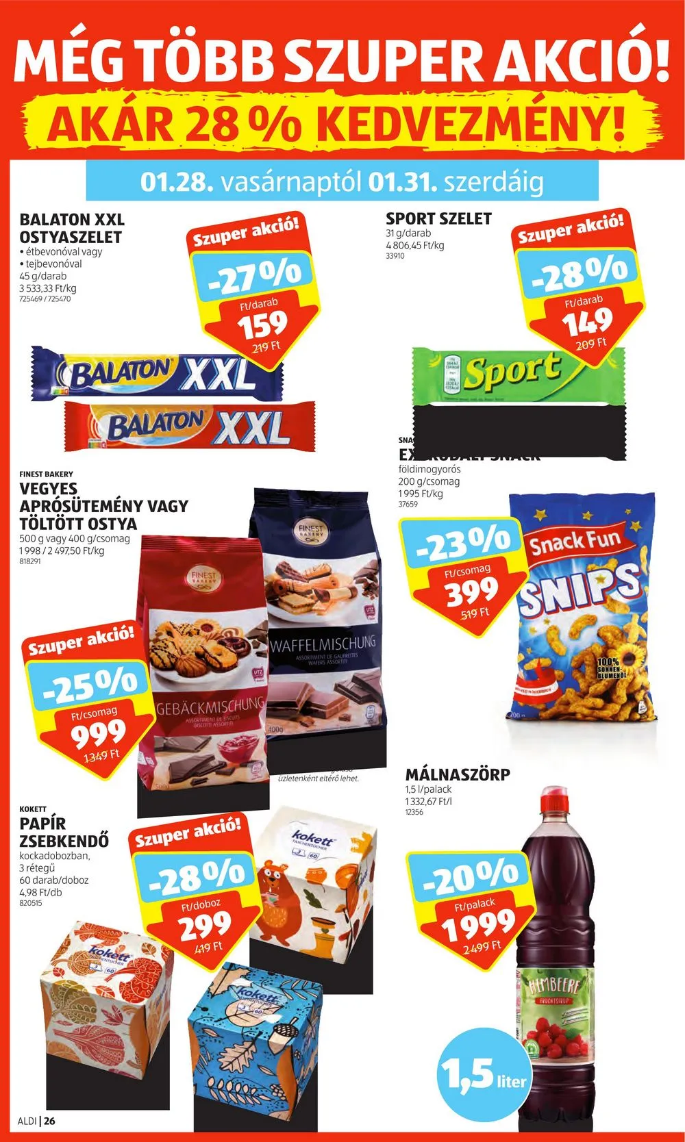 Aldi akciós újság 01.25–01.31 – 30. oldal