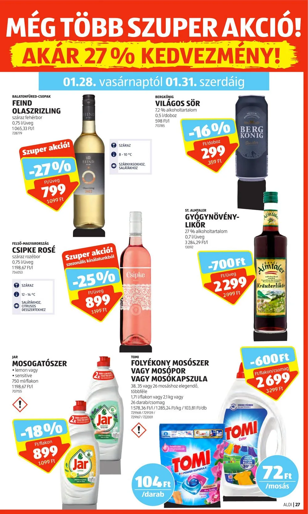 Aldi akciós újság 01.25–01.31 – 31. oldal