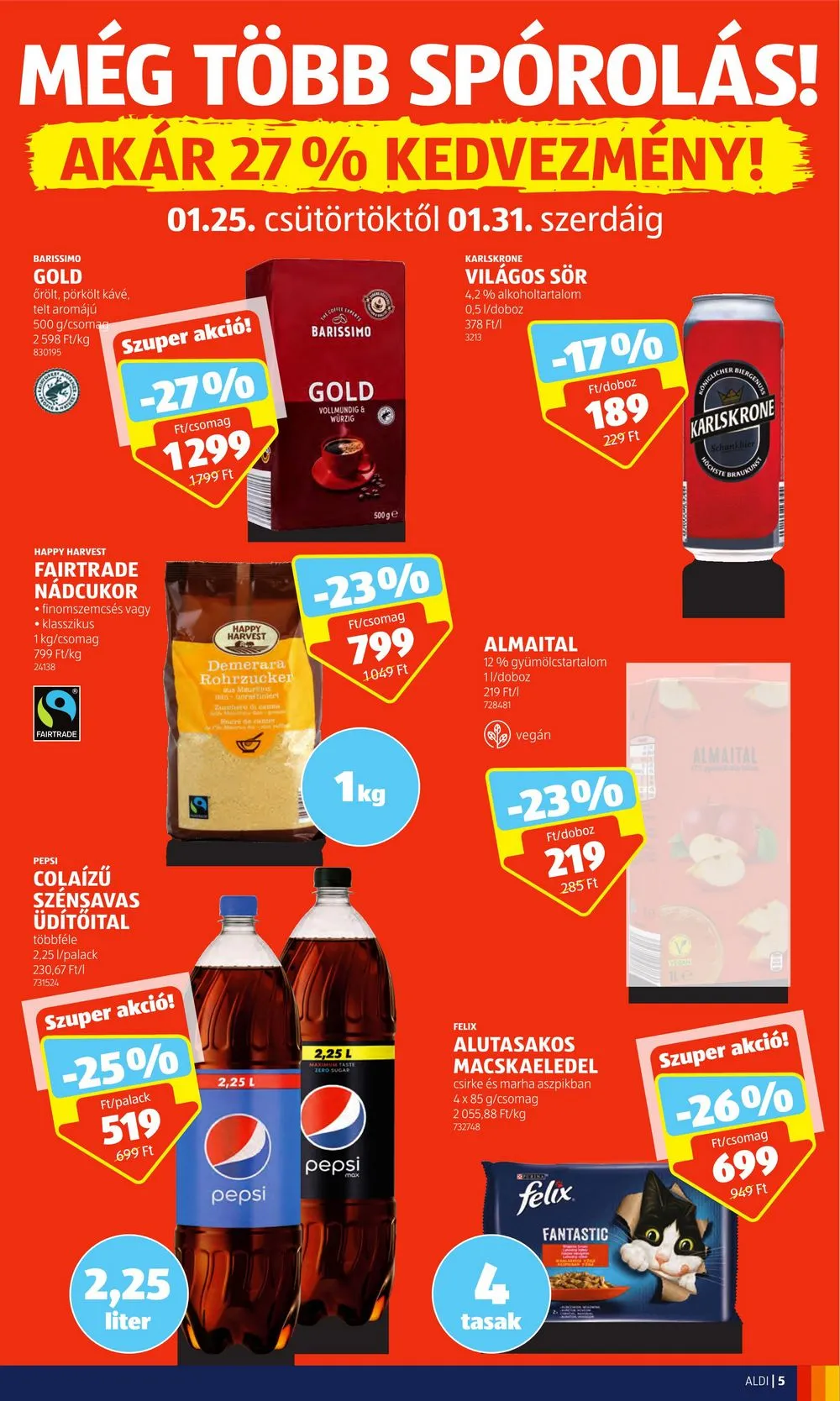 Aldi akciós újság 01.25–01.31 – 5. oldal