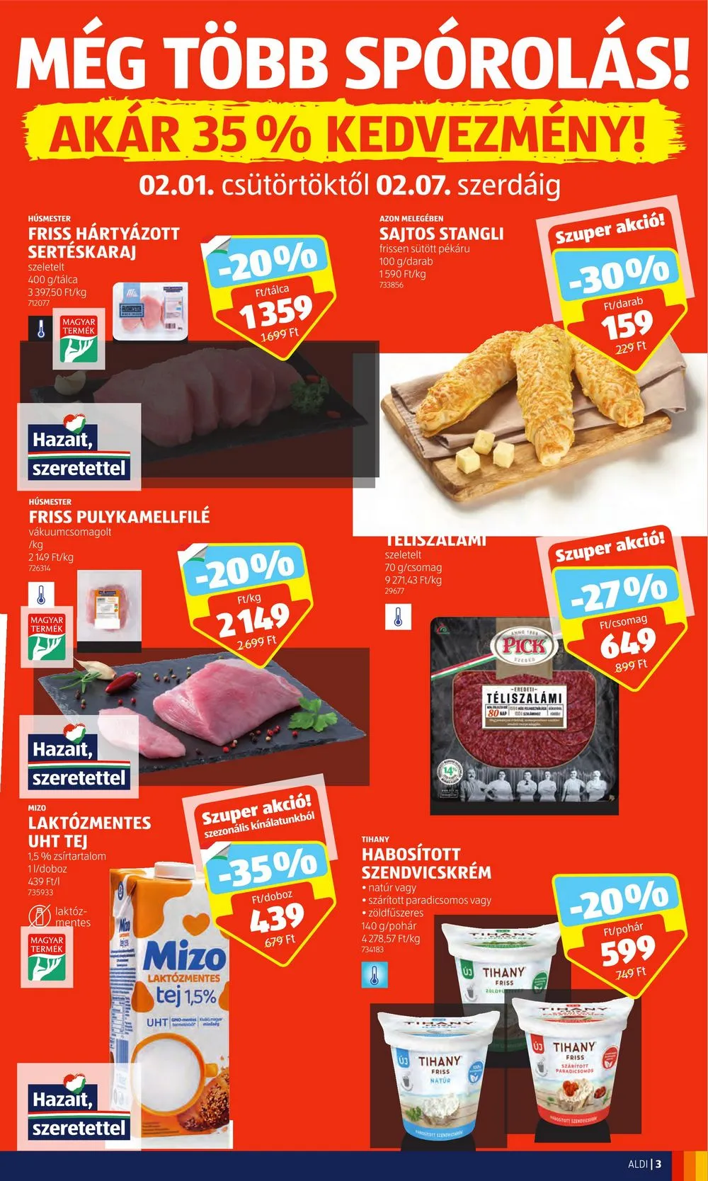 Aldi akciós újság 02.01–02.07 – 3. oldal