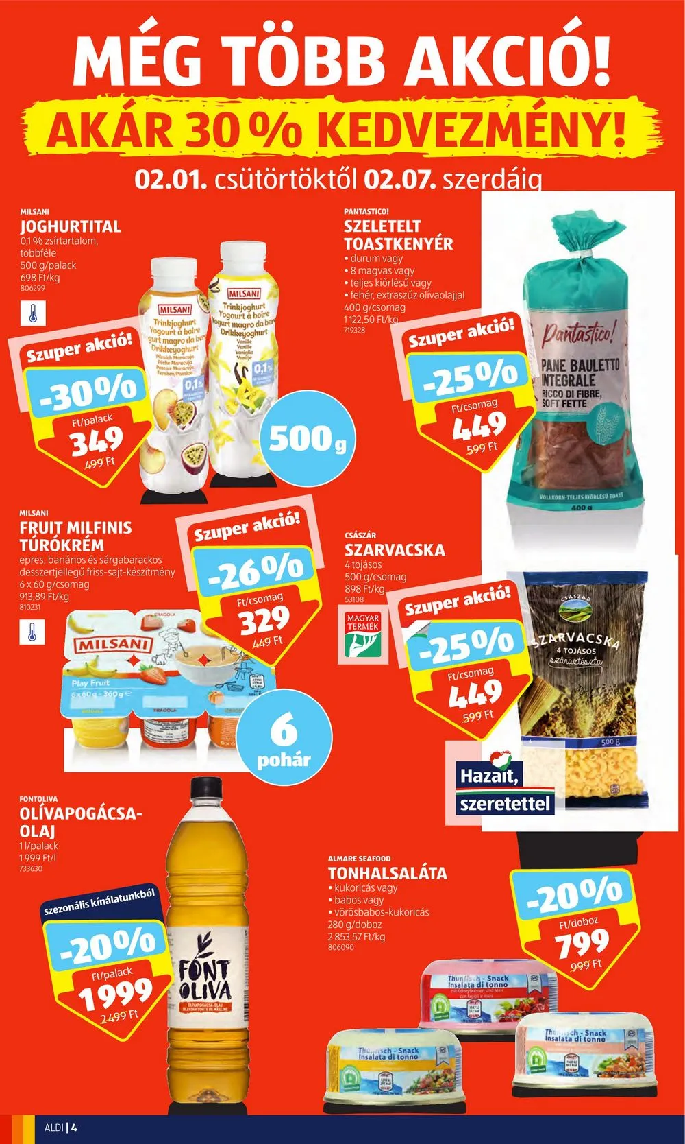 Aldi akciós újság 02.01–02.07 – 4. oldal