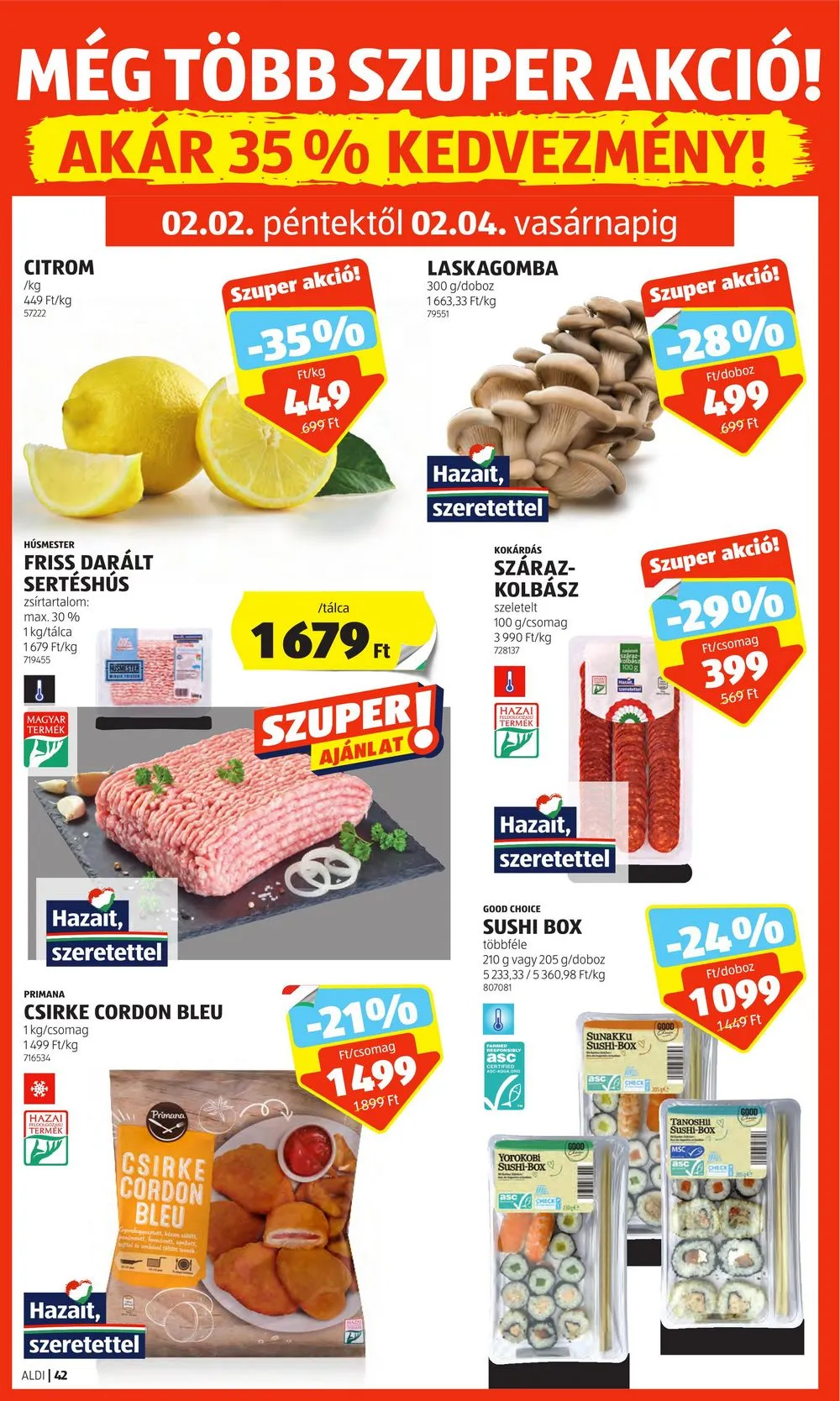 Aldi akciós újság 02.01–02.07 – 50. oldal