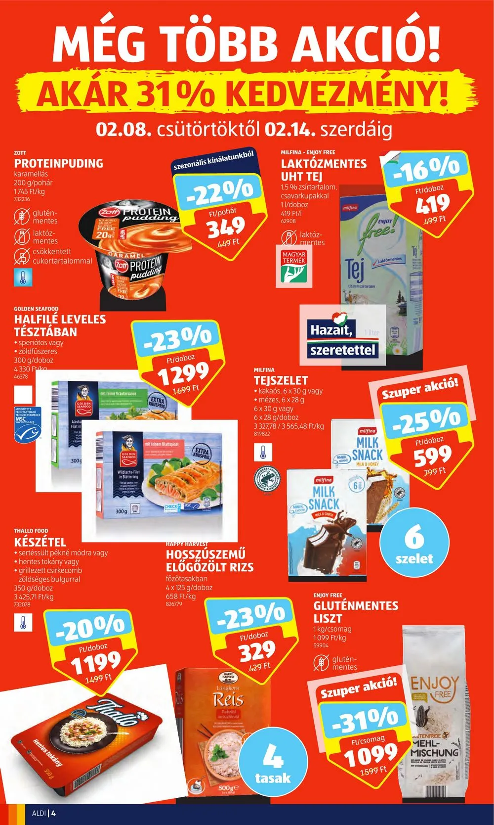 Aldi akciós újság 02.08–02.14 – 4. oldal