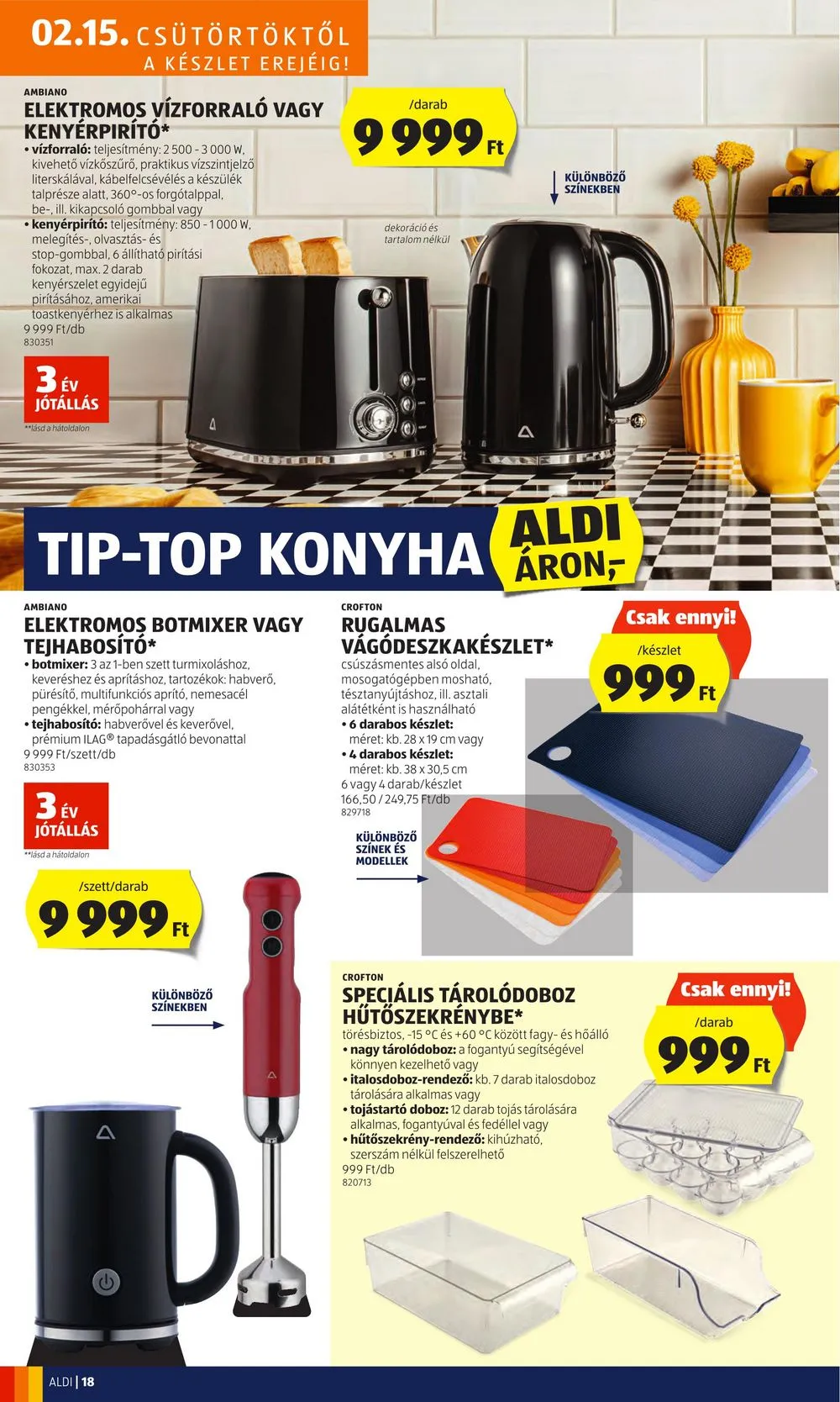 Aldi akciós újság 02.15–02.21 – 22. oldal