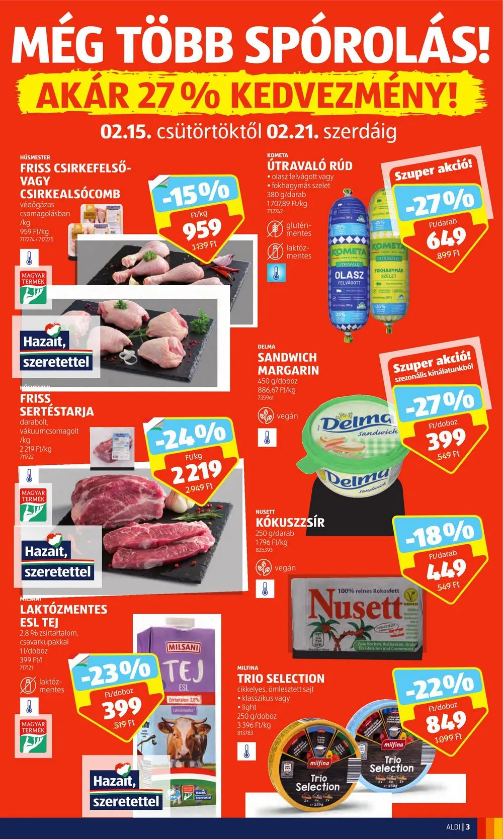 Aldi akciós újság 02.15–02.21 – 3. oldal